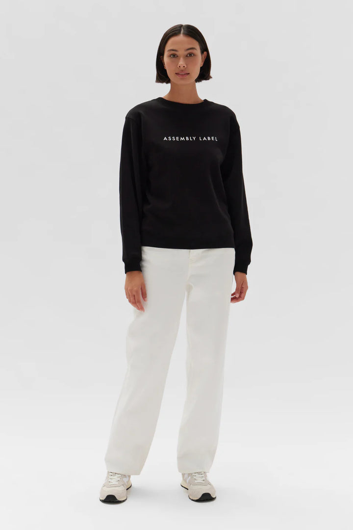 Logo Fleece - True Black/White