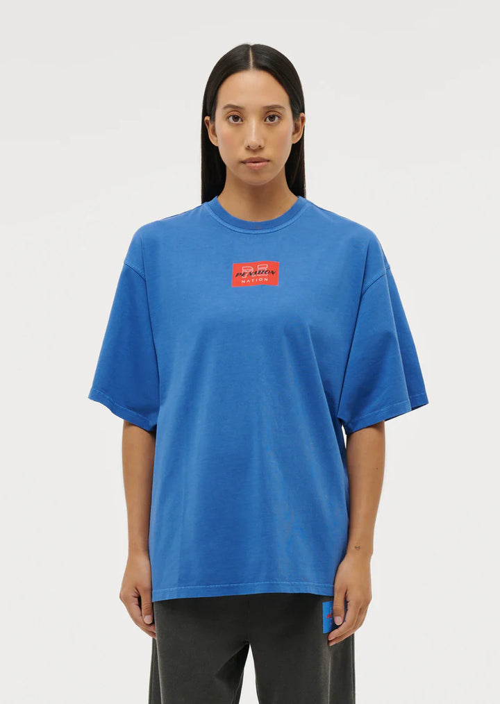 Trifecta Tee - Electric Blue