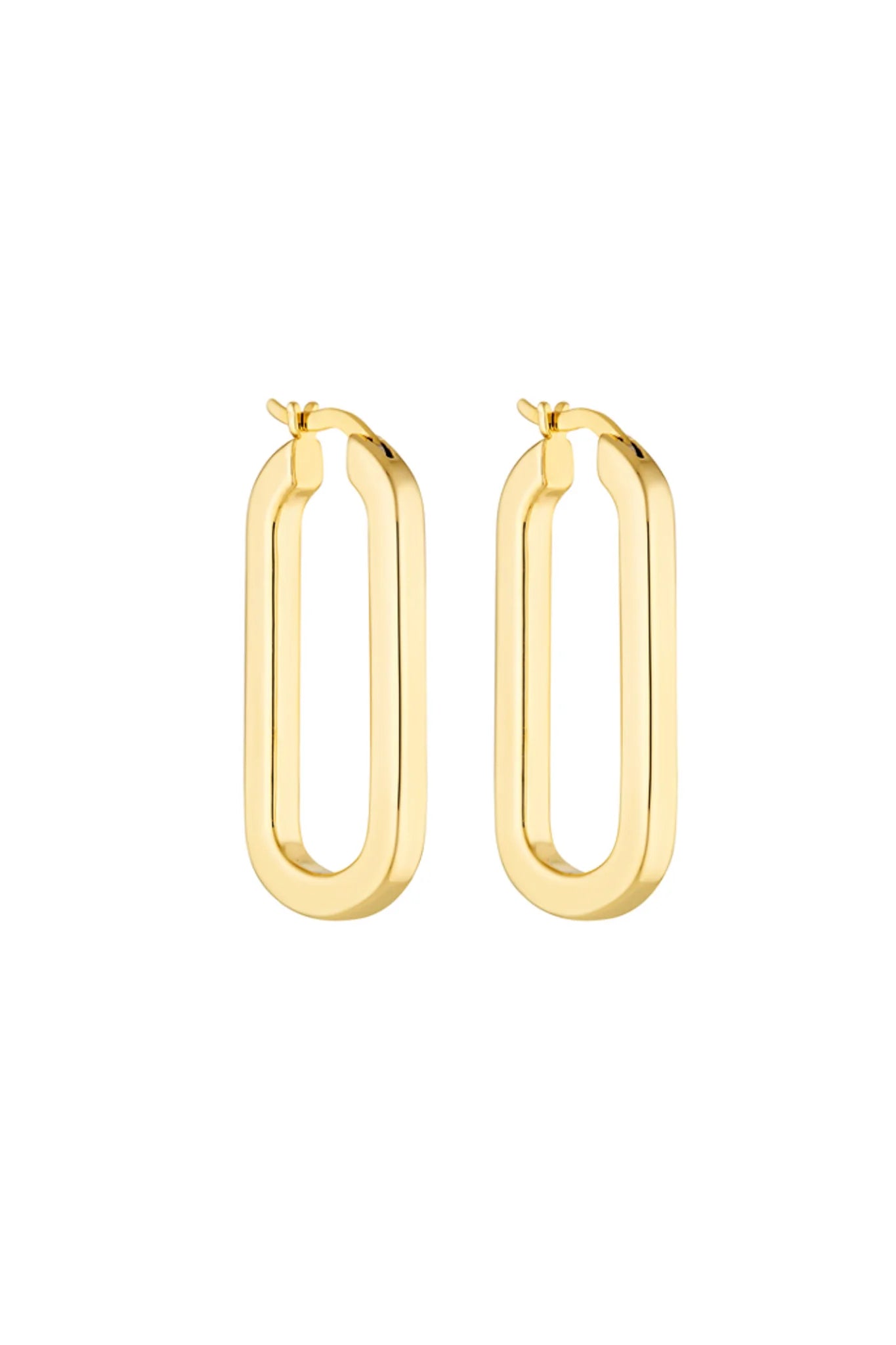Baby Oval Hoops - Gold
