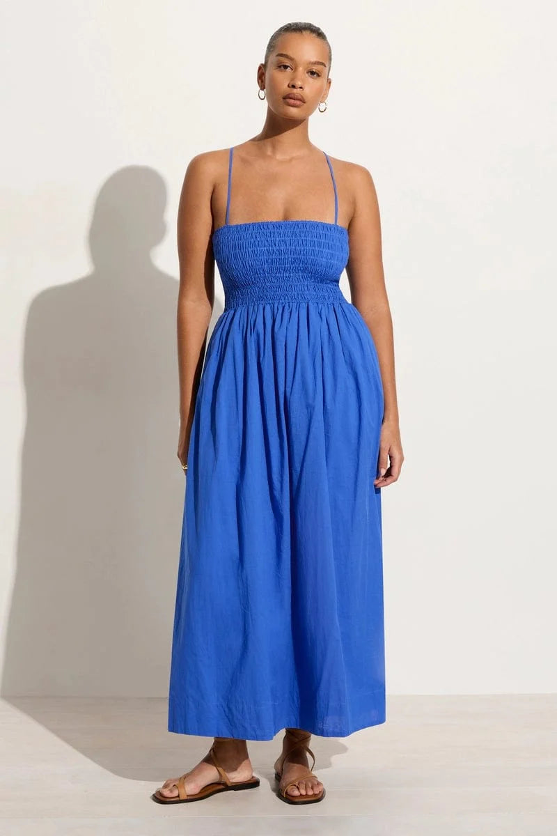 Agolde Midi Dress - Sicilian Blue