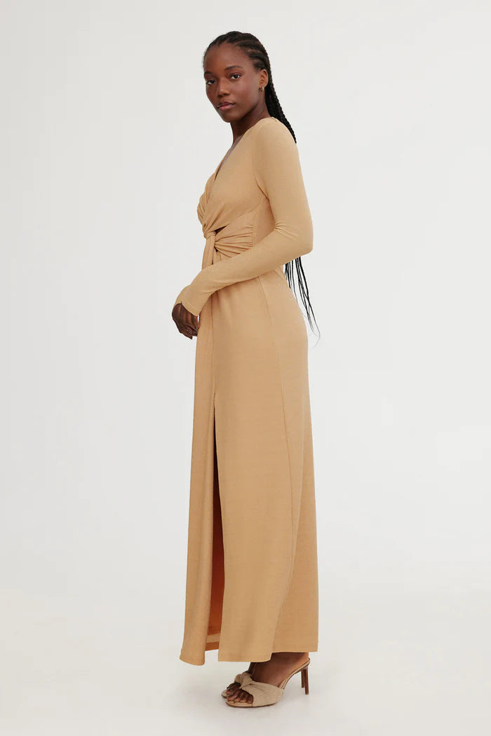 Kyla Long Sleeve Dress - Gold