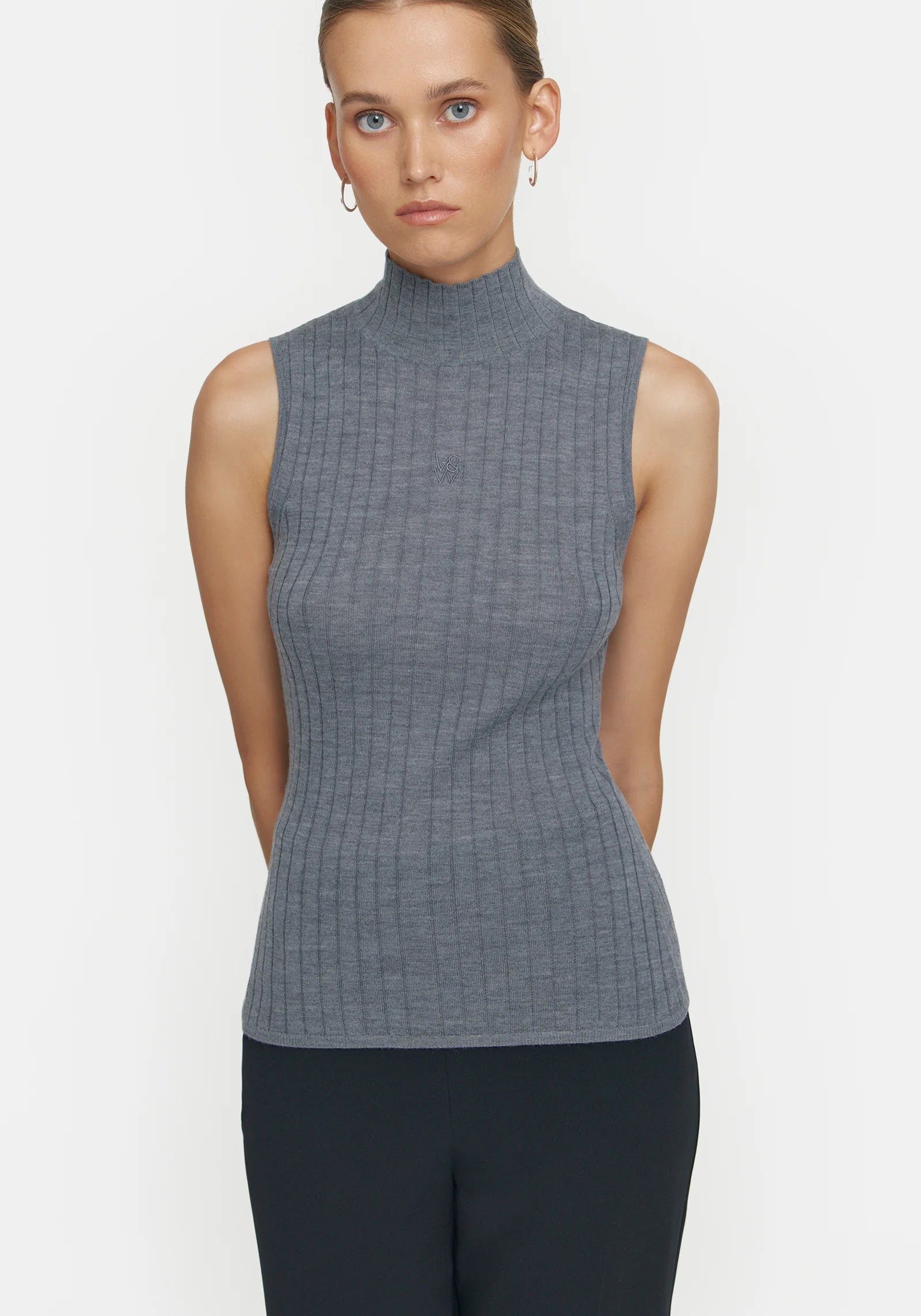 Justice Sleeveless Top - Charcoal Marl