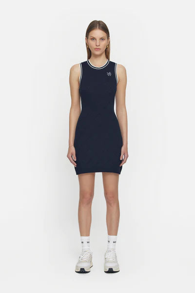 Agassi Mini Dress - Navy/Ivory