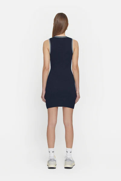 Agassi Mini Dress - Navy/Ivory
