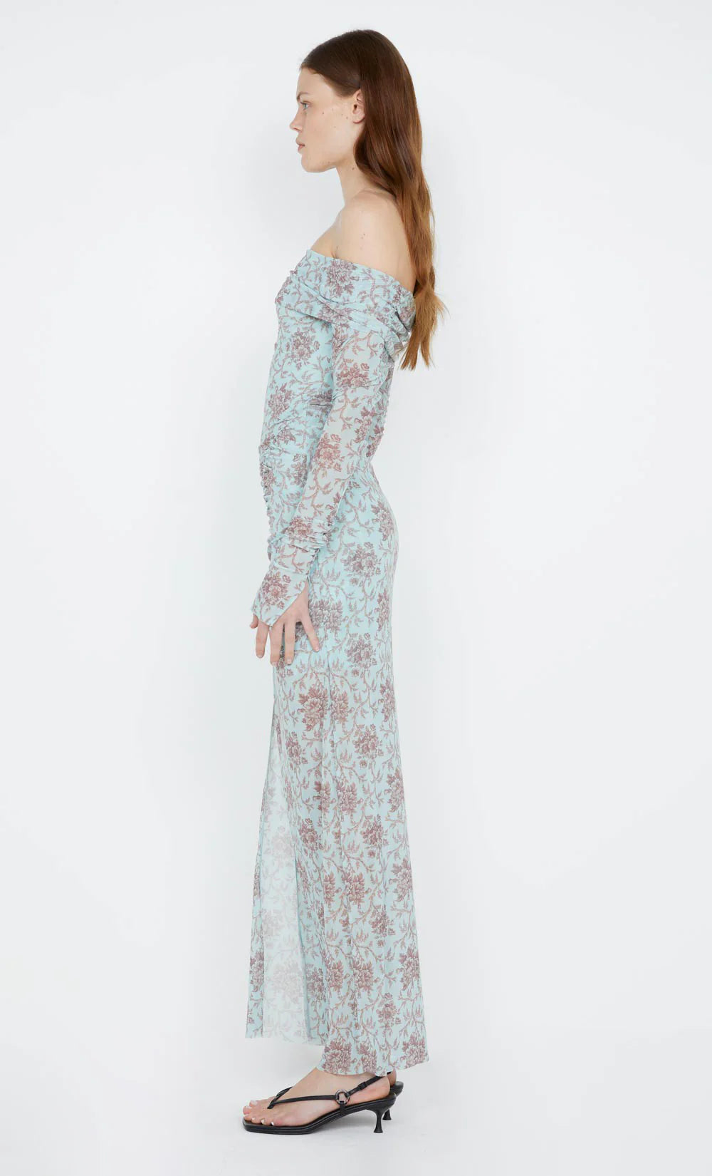 Twiggy L S Gathered Dress Juniper Floral Mali Lane Boutique