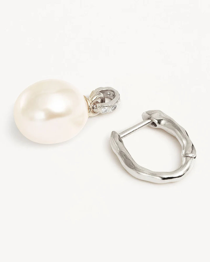 Embrace Stillness Pearl Hoops
