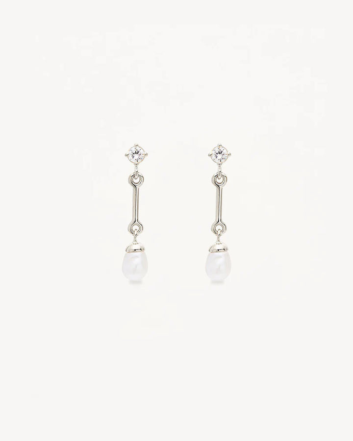 Embrace Stillness Pearl Drop Earrings
