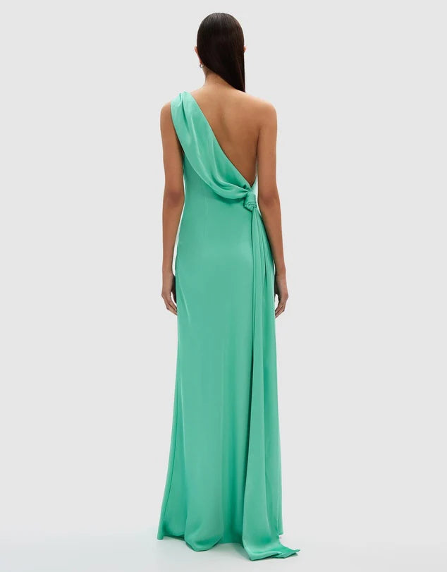 Julianna Satin Gown - Spearmint