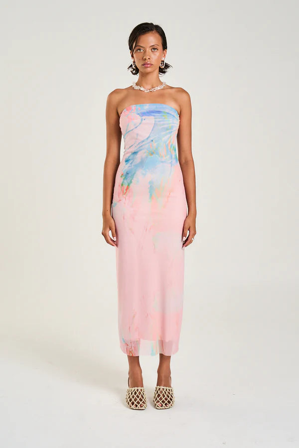 Strapless Mesh Dress - Medusa Phase