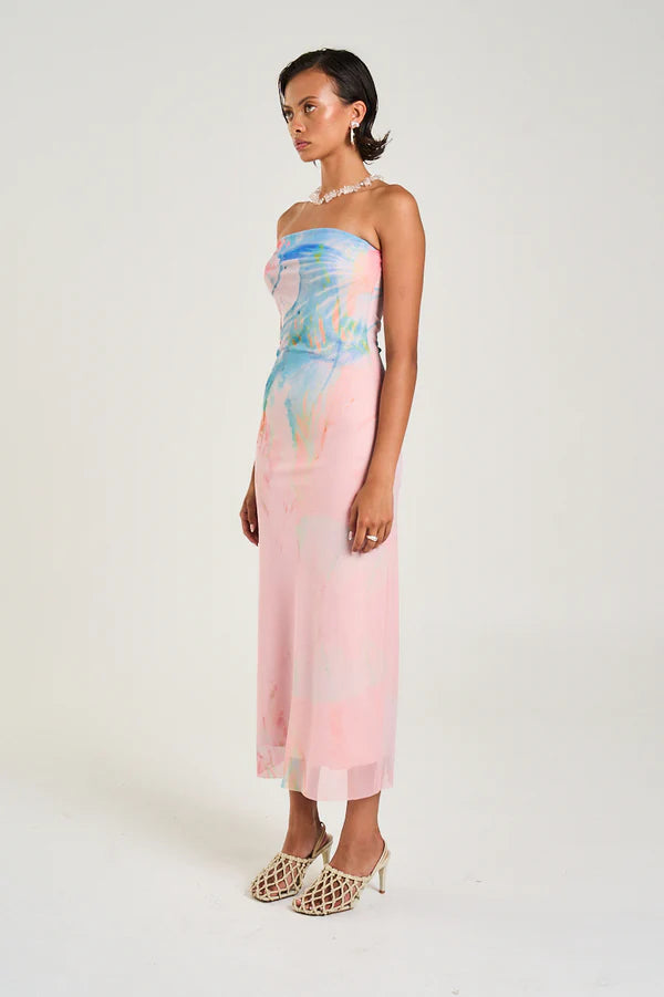 Strapless Mesh Dress - Medusa Phase