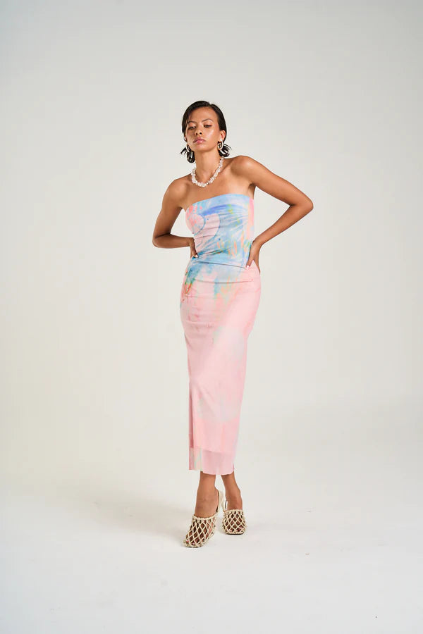 Strapless Mesh Dress - Medusa Phase
