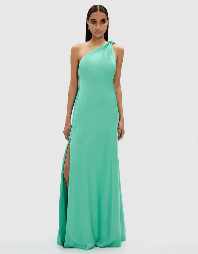 Julianna Satin Gown - Spearmint