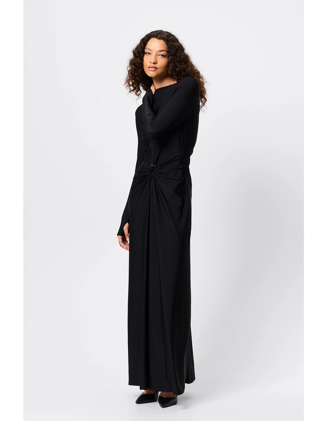 Regal Maxi Dress - Black