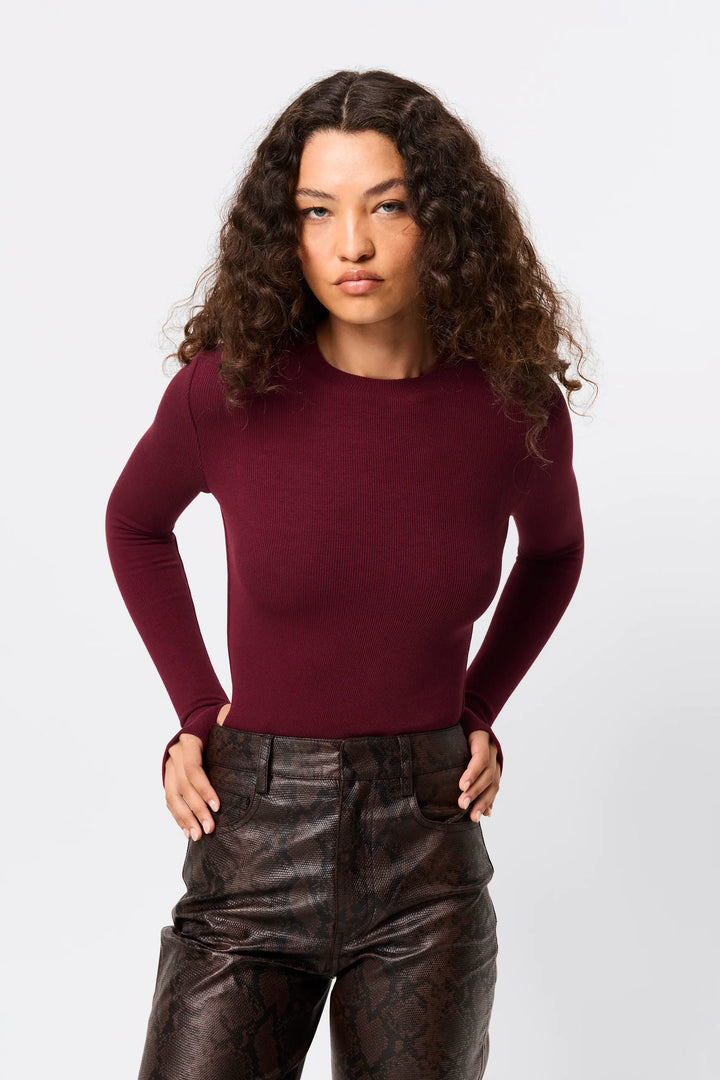 Brooklyn Top - Bordeaux