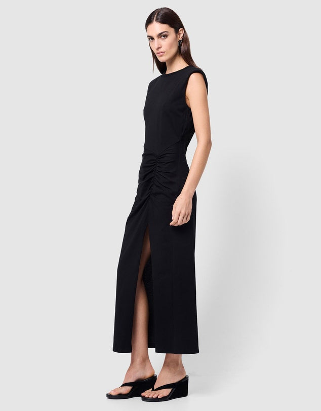 Solide Midi Dress - Black