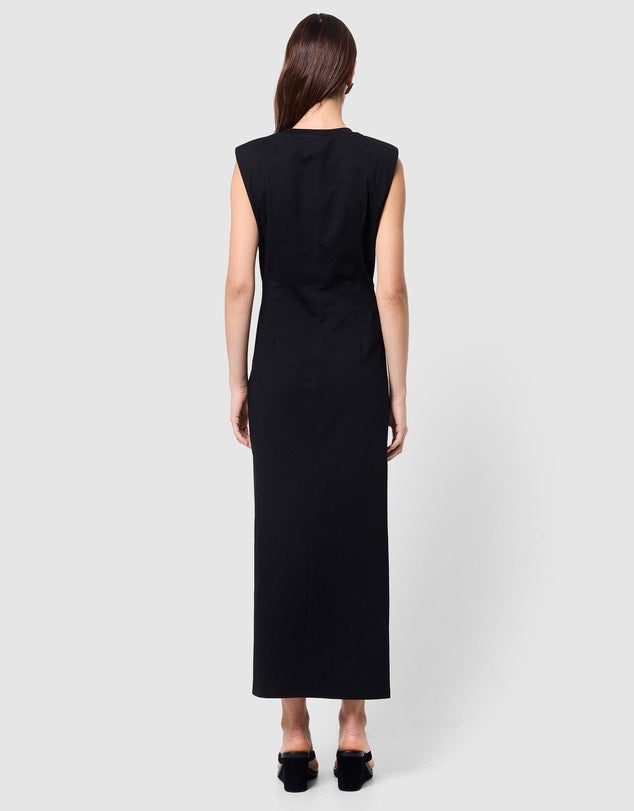 Solide Midi Dress - Black