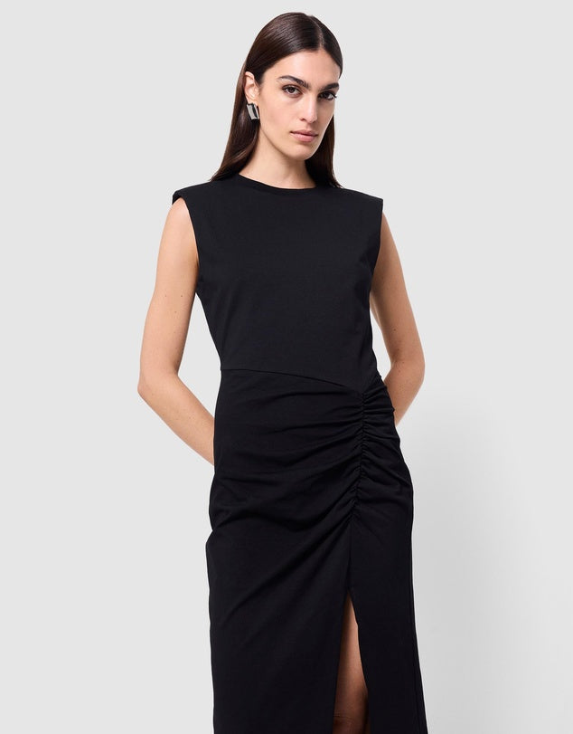 Solide Midi Dress - Black