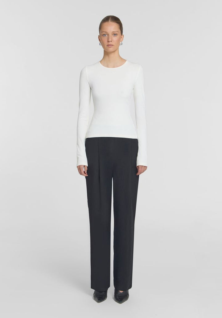 Woods Rib Long Sleeve Tee - Ivory