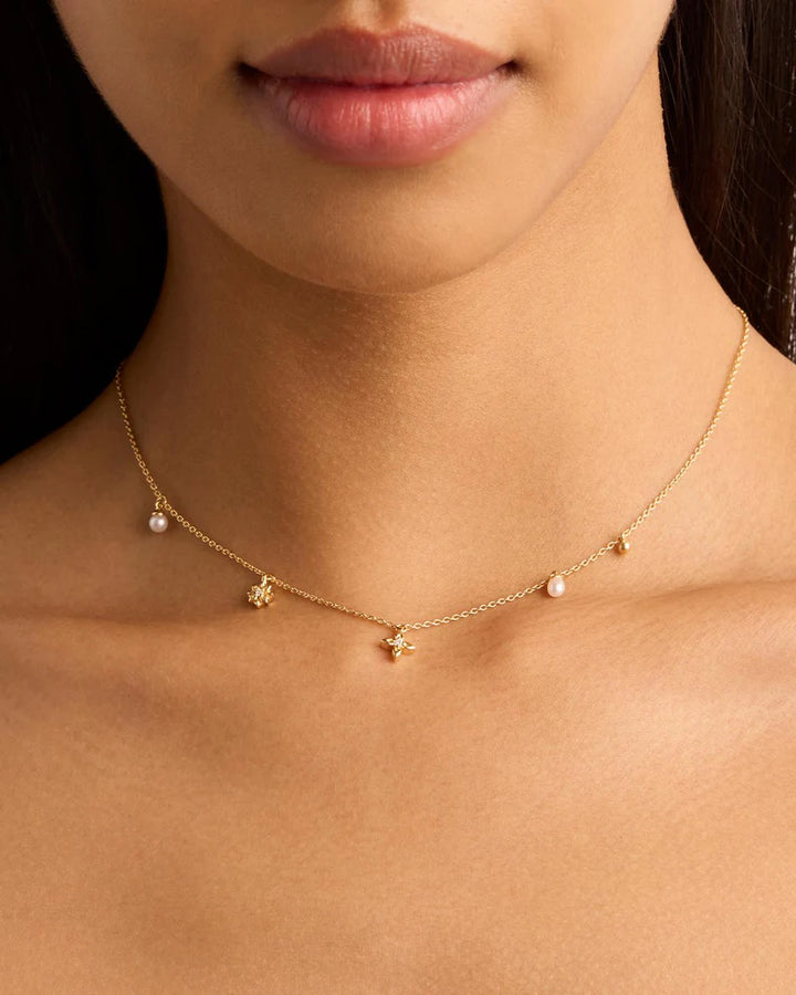 Live In Peace Choker - 18k Gold Vermeil