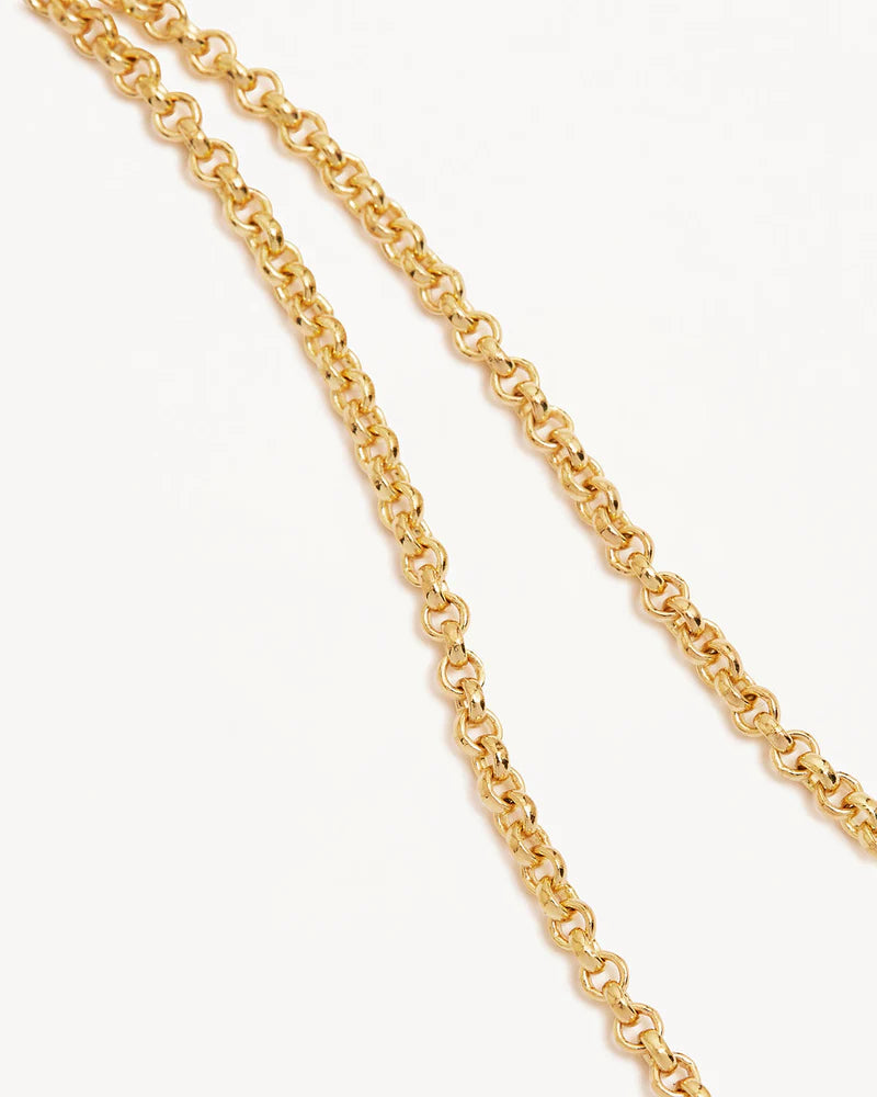 19" 2mm Belcher Chain Necklace - 18k Gold Vermeil