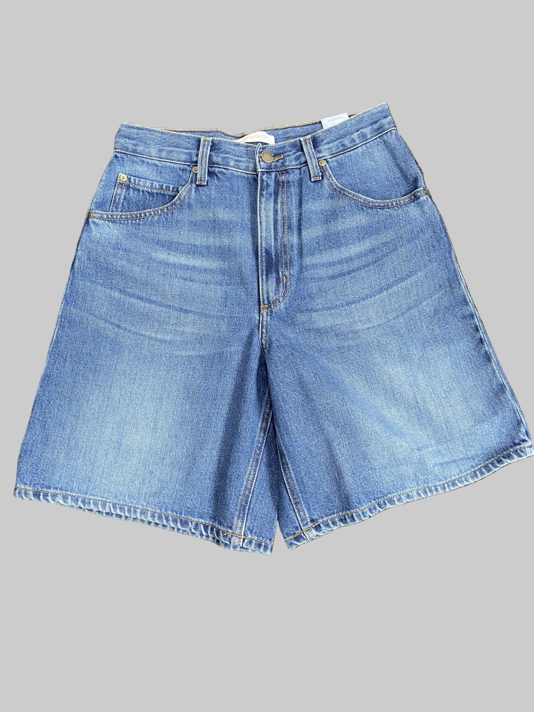 blue denim shorts