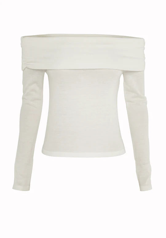 Maine Off Shoulder Top - Off White
