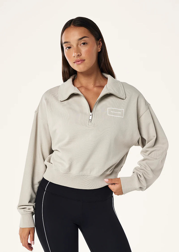 Tranquility Zip Sweat - Washed Moonstruck