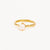 Endless Grace Pearl Ring Gold