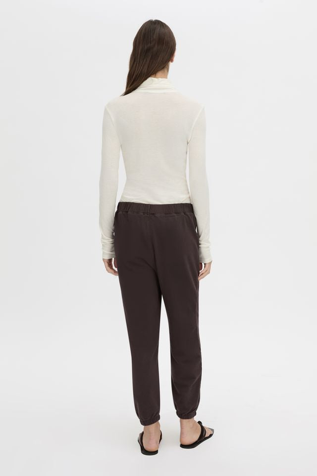Thome Emb Track Pant - Hickory
