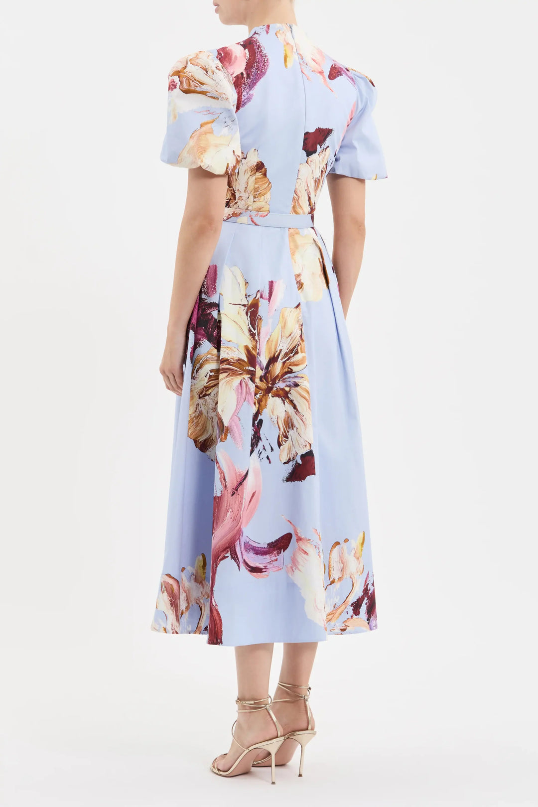 Fleur De Lis SS Midi Dress - Painted Floral
