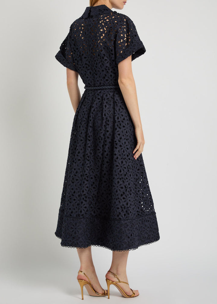 Antalya S/S Midi Dress - Navy