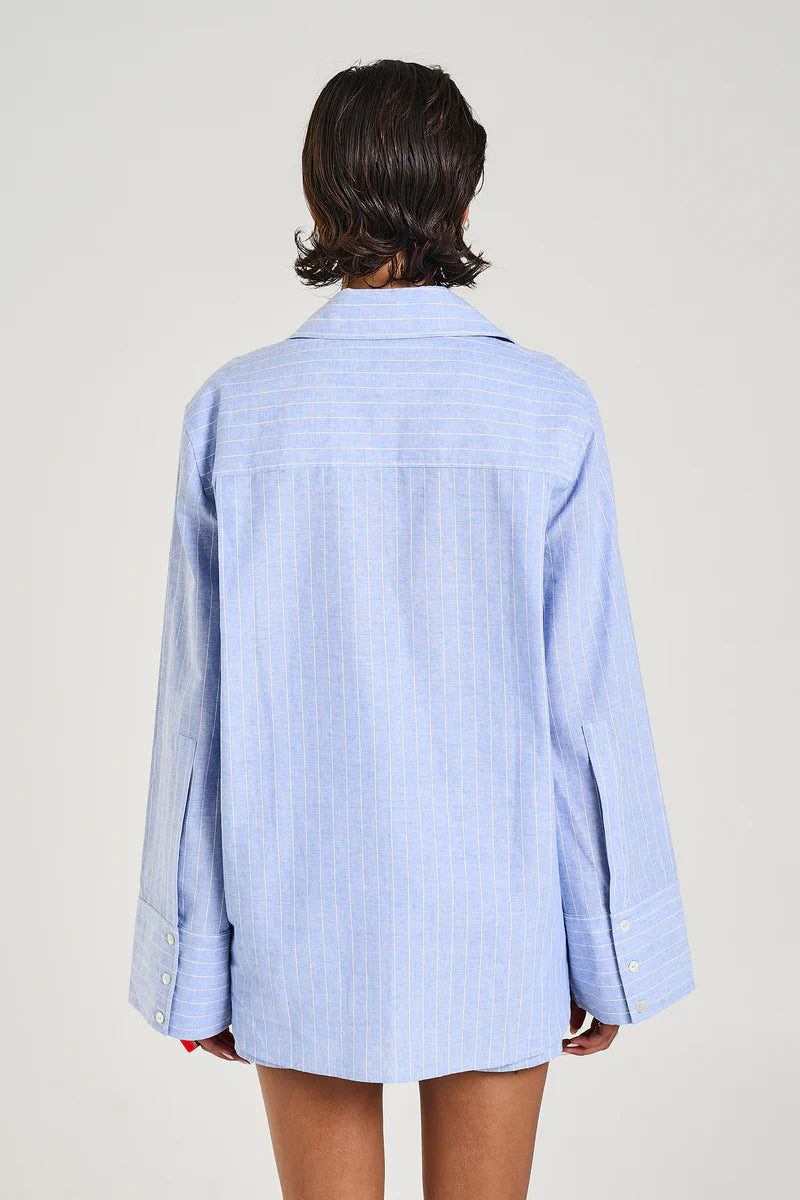 Cuff Shirt - Sea Stripe