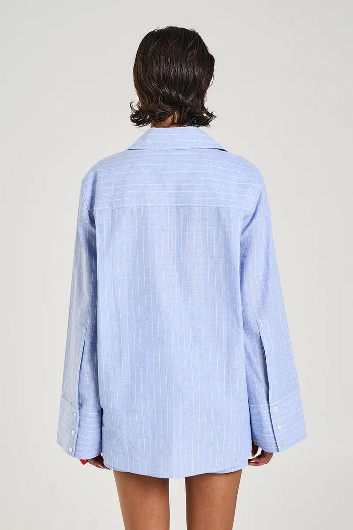 Cuff Shirt - Sea Stripe