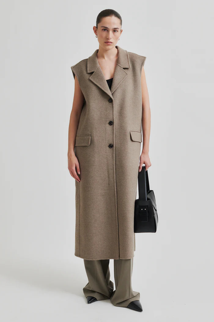 Cira Long Waistcoat - Fallen Rock
