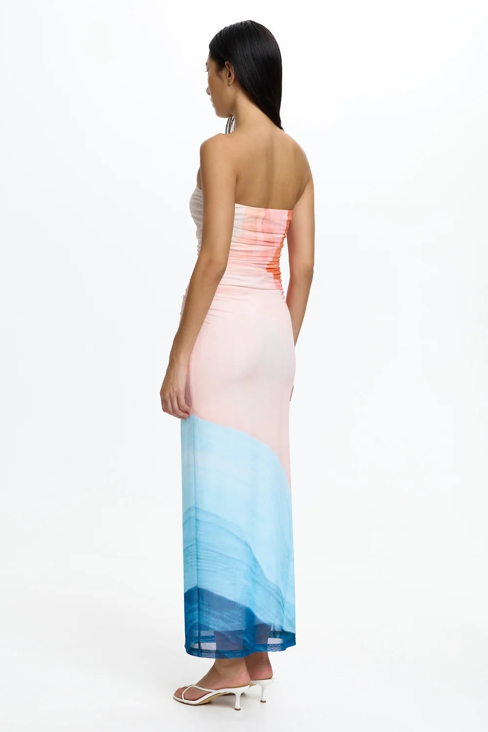 Sura Strapless Dress - Tidal Drift
