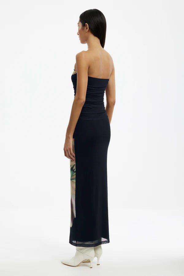 Sura Strapless Dress - Midnight Lilium