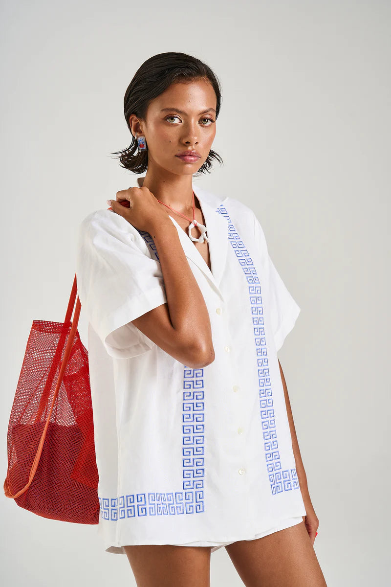 Collared SS Shirt - Sol Script