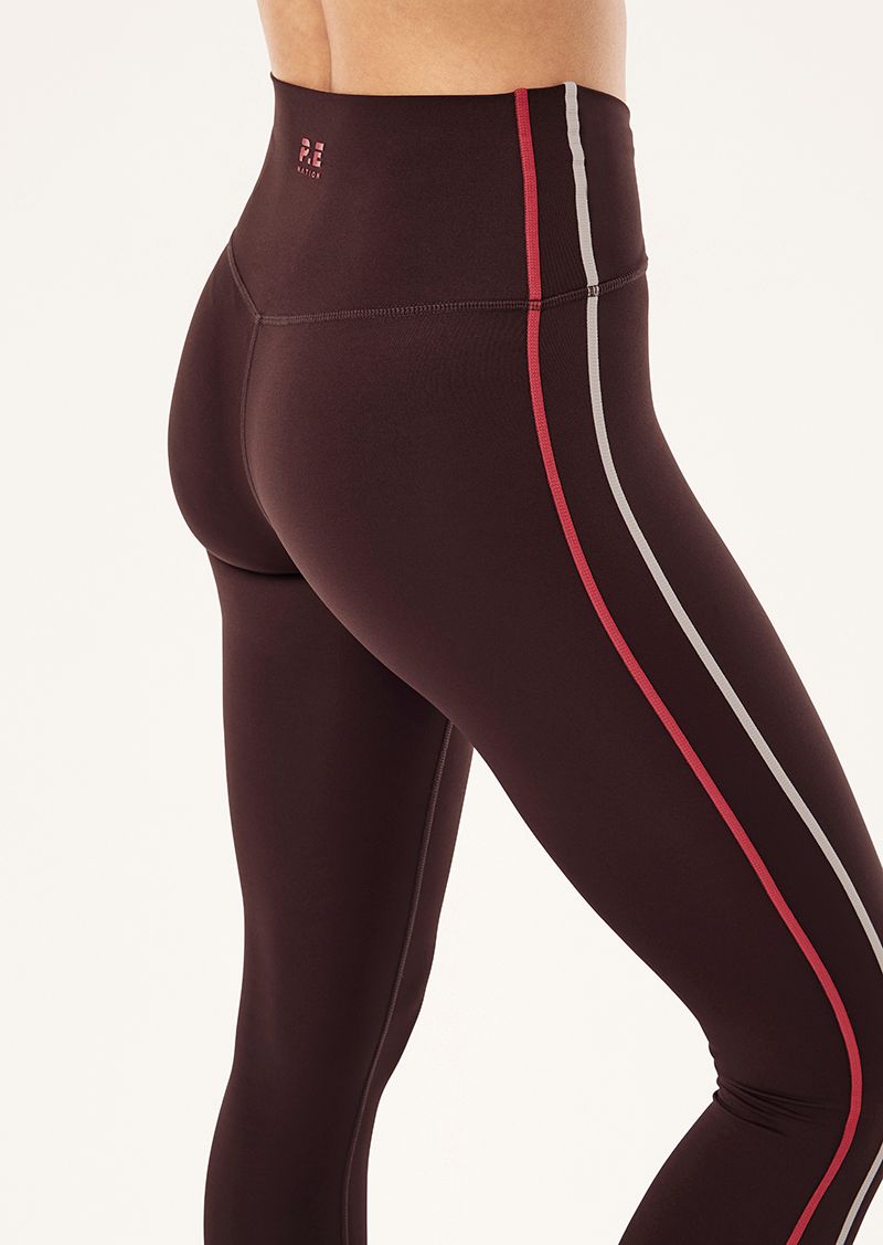 Clarity FL Legging - Dark Plum/Soft Pink