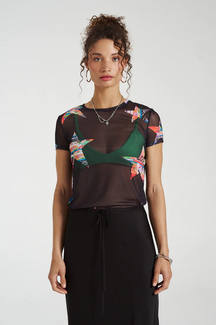 Mesh Tee - Star x Lovers Midnight