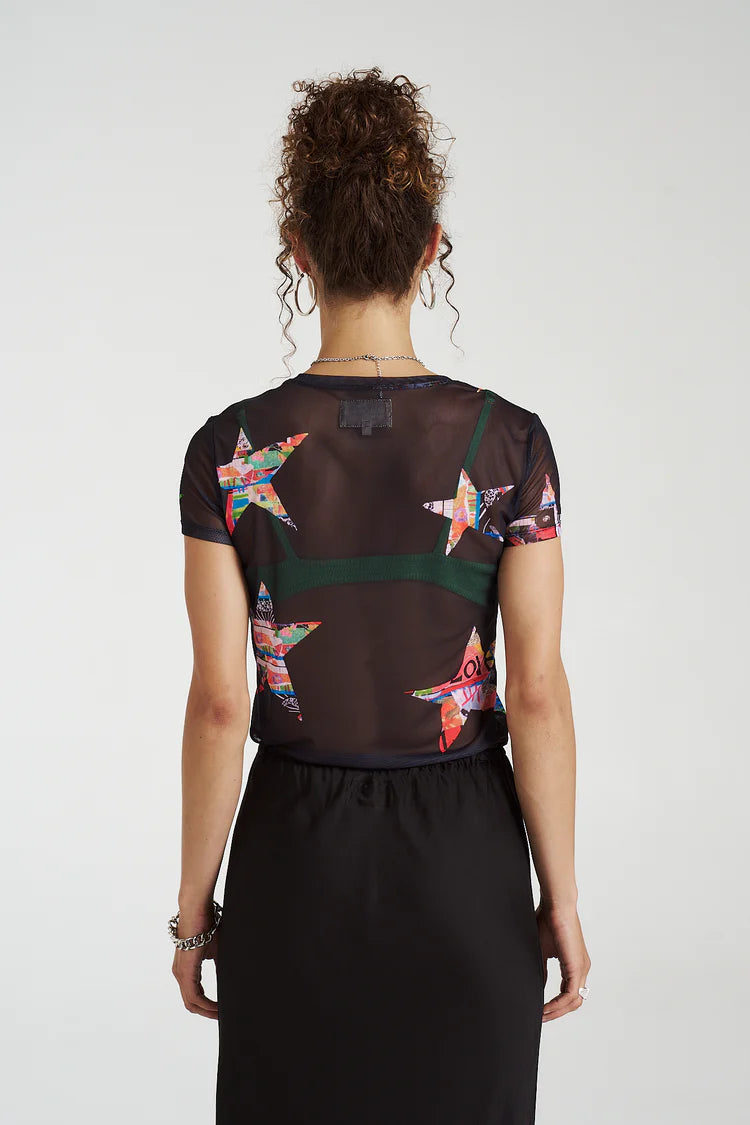 Mesh Tee - Star x Lovers Midnight