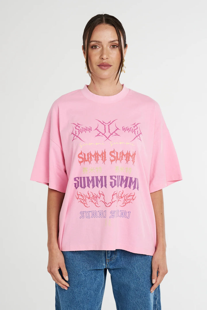 Band Tee - Pink