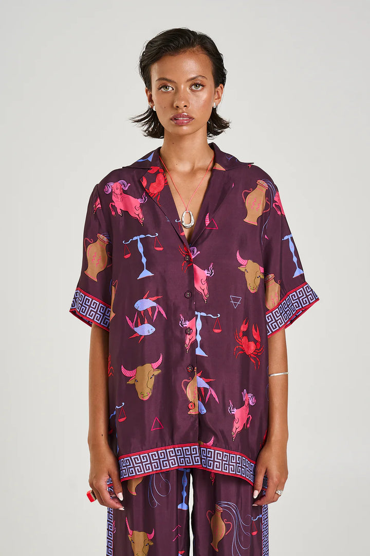 Button Up SS Shirt - Zodiac