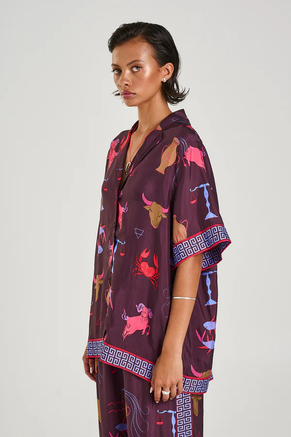 Button Up SS Shirt - Zodiac