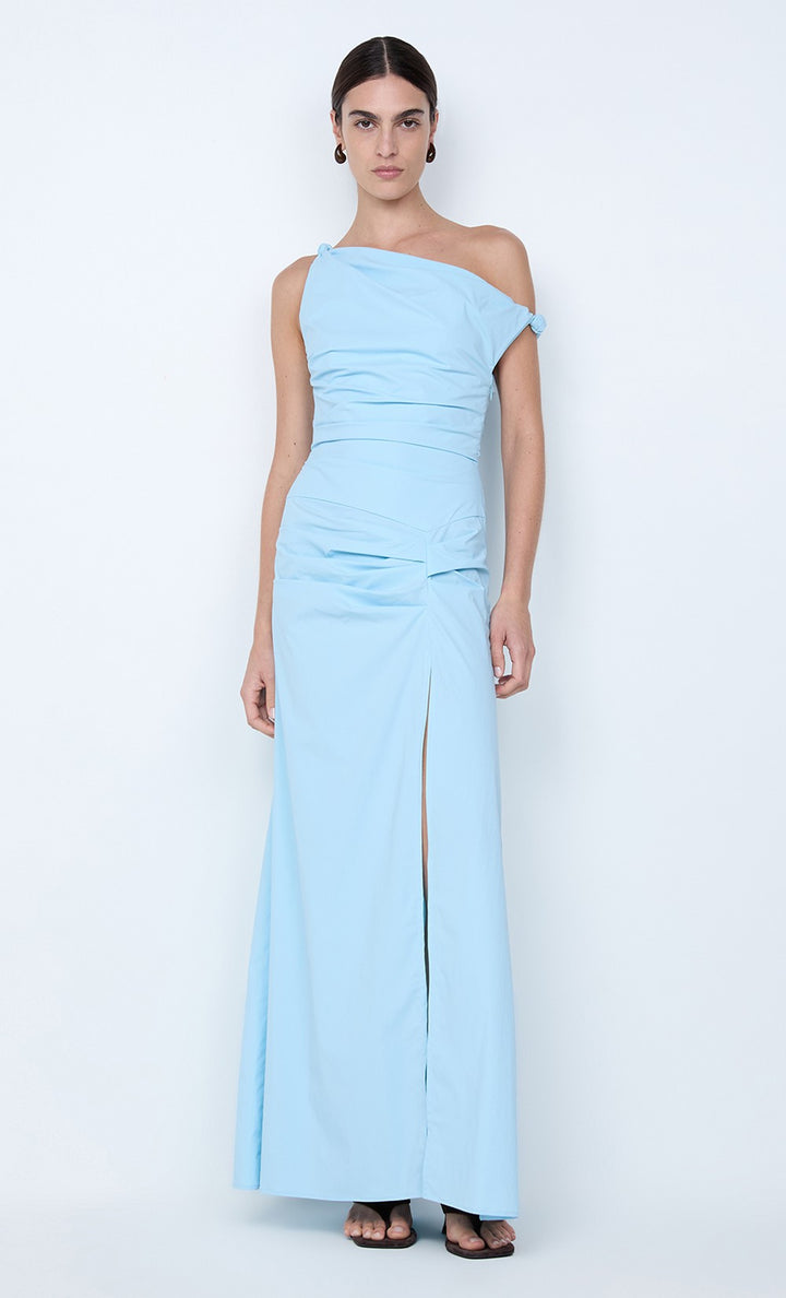 Lyana Asym Maxi Dress- Sky Blue