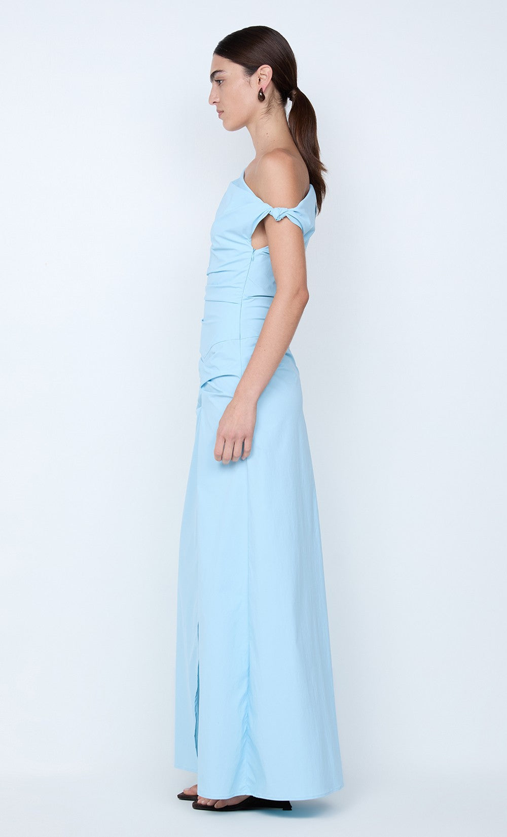 Lyana Asym Maxi Dress- Sky Blue