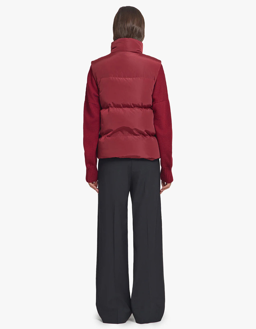 Galactic Puffer Vest - Sangria