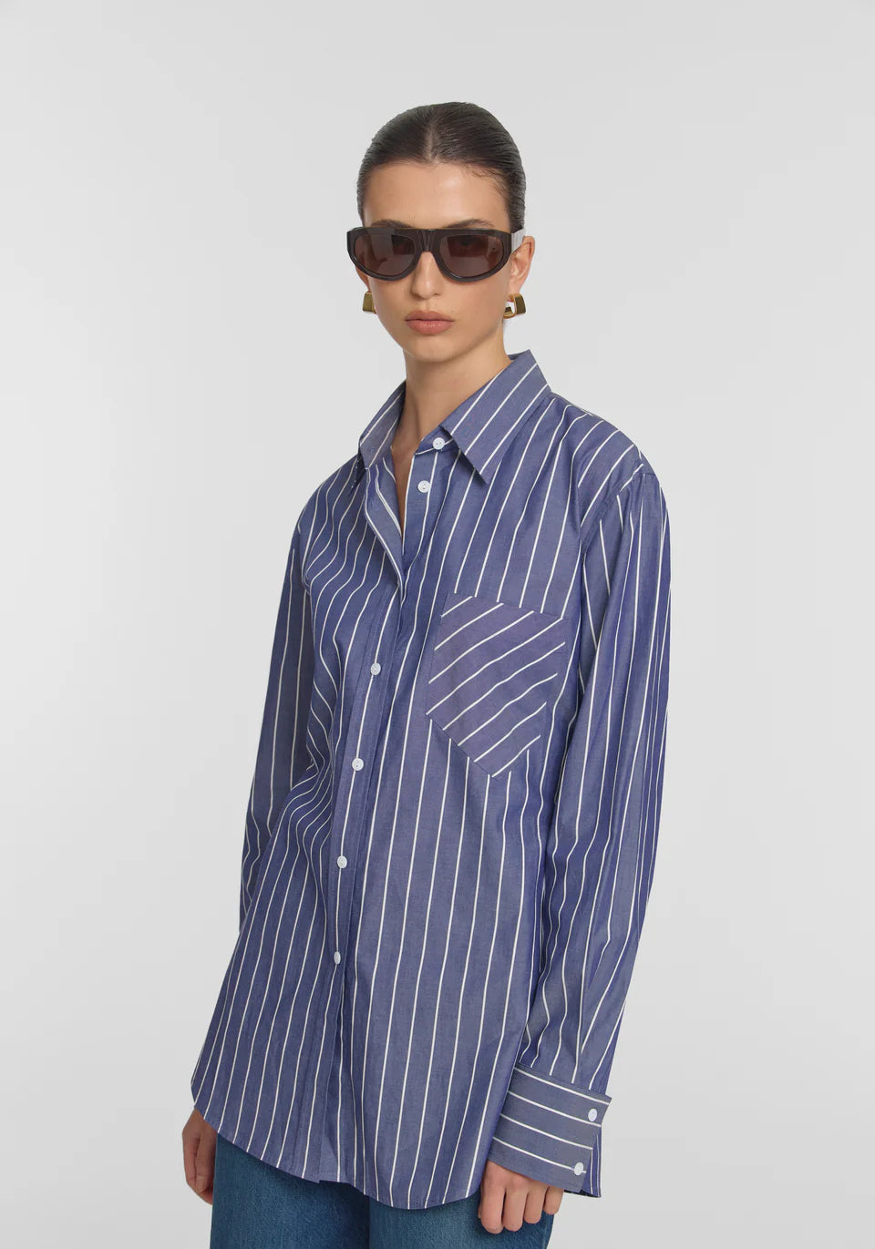 Blessing Shirt - Stahl Stripe
