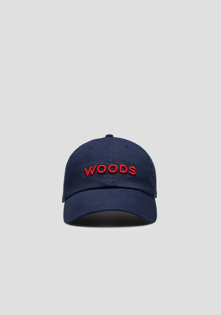 Woods Cap - Navy/Red