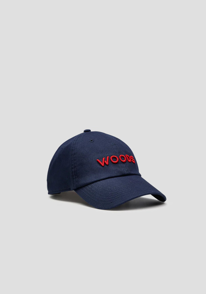 Woods Cap - Navy/Red