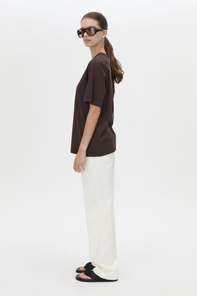 Calista Relaxed Print Tee - Hickory